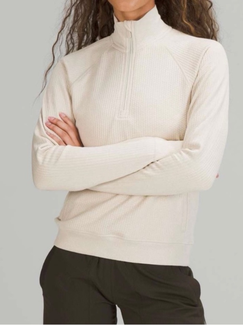 Lululemon Engineered Warmth Half-Zip Wool Blend Sweater